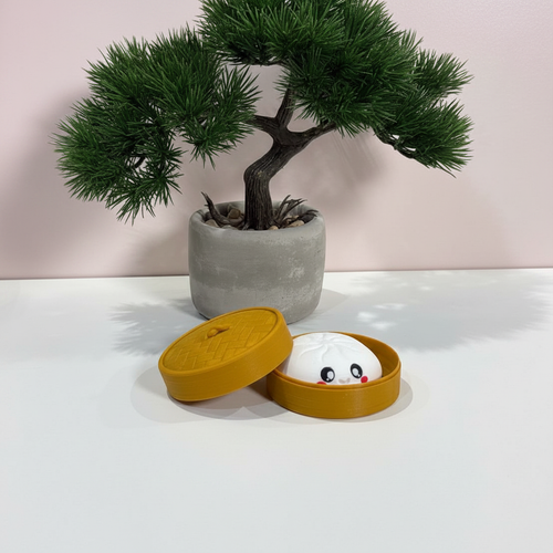 Bao Bun lifestyle shot with a bonsai plant
