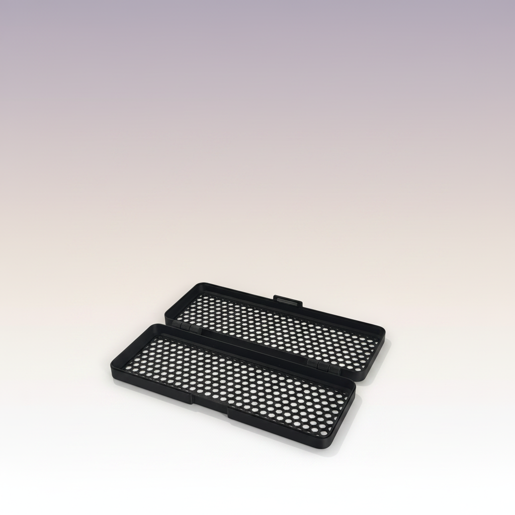 Honeycomb Pencil Box — open flat showing both honeycomb mesh halves