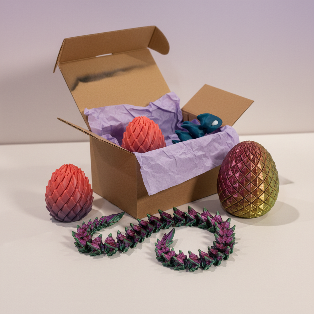 Mystery Box Pro — three to four surprise 3D-printed toys each month